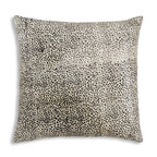 Hudson Animal Print Black Velvet Pillow