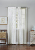 Iris Ivory Linen Panel