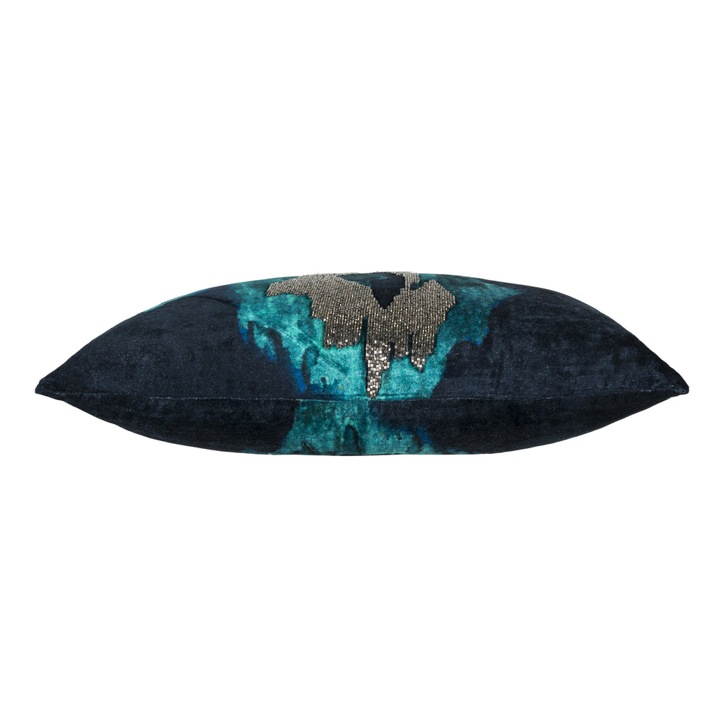 Jade Navy Pillow