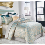 Jade Teal Gold Duvet