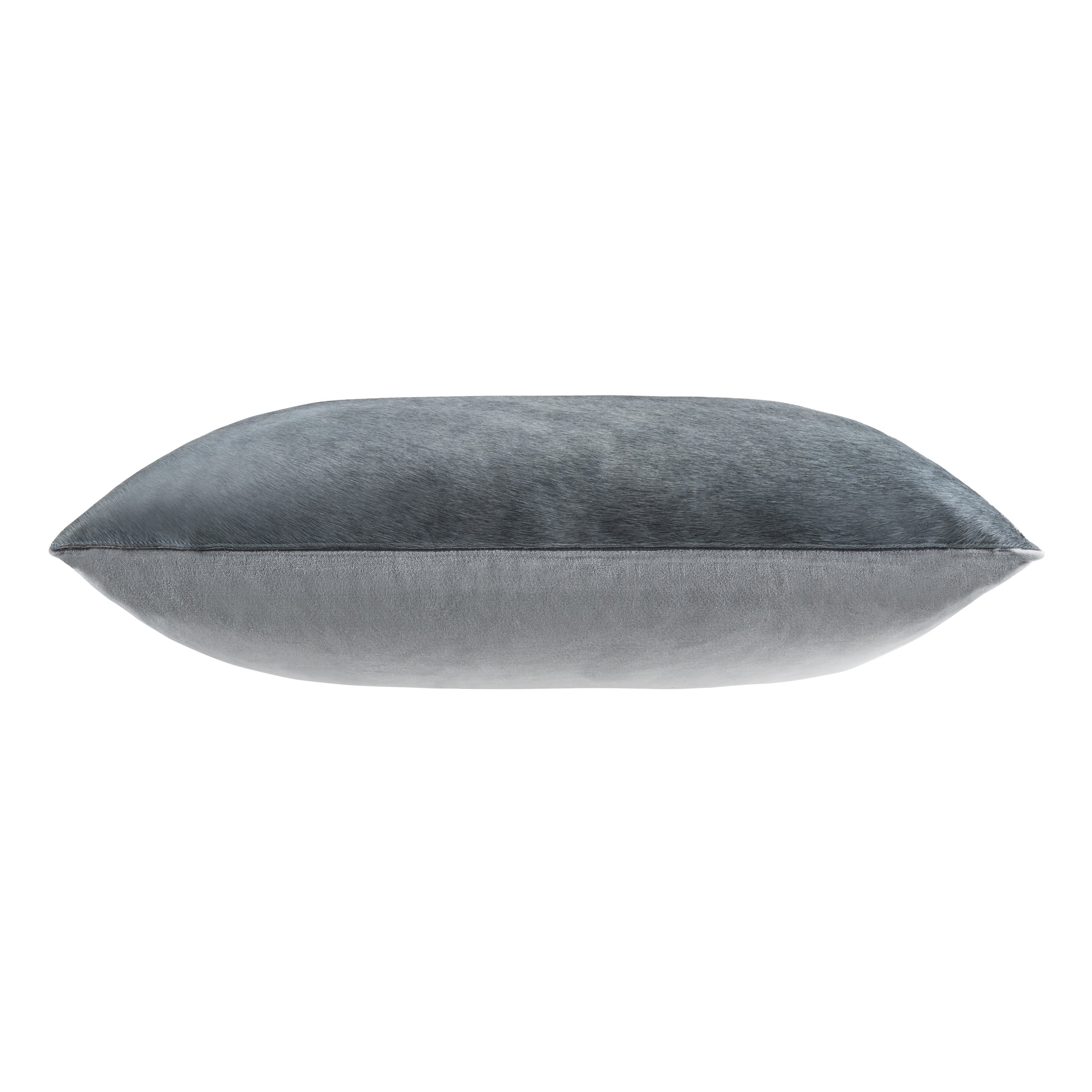 Lagos Gray Hide Pillow