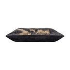 Layla Charcoal Gold Embroidered Pillow