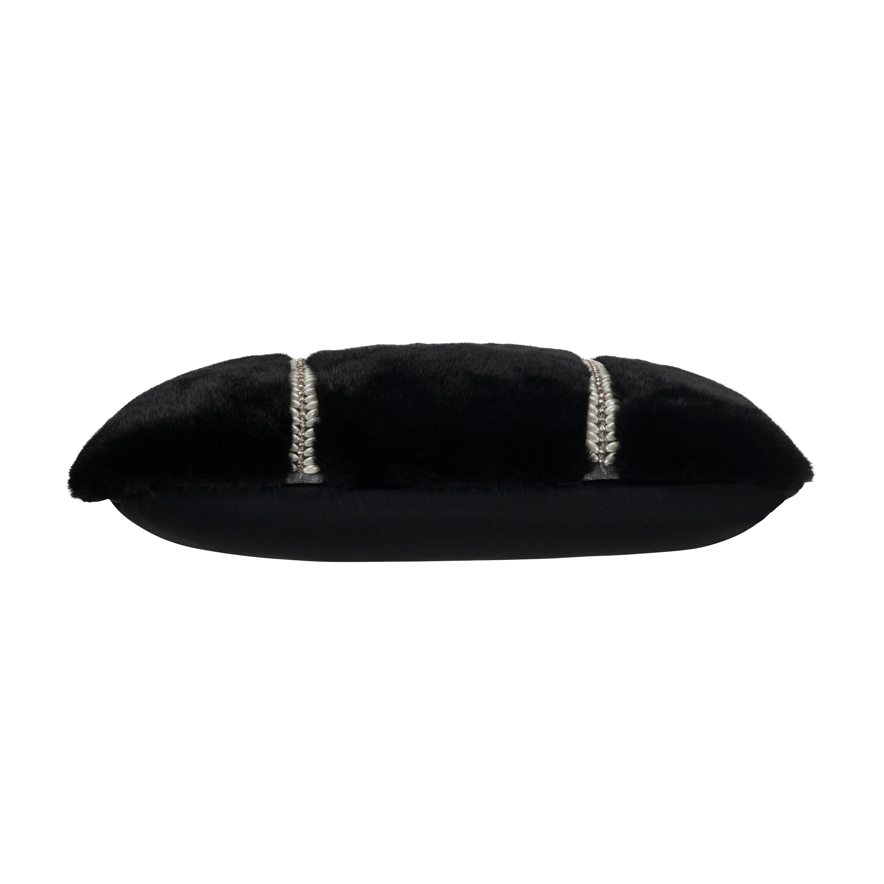 Lux Black Fur Pillow