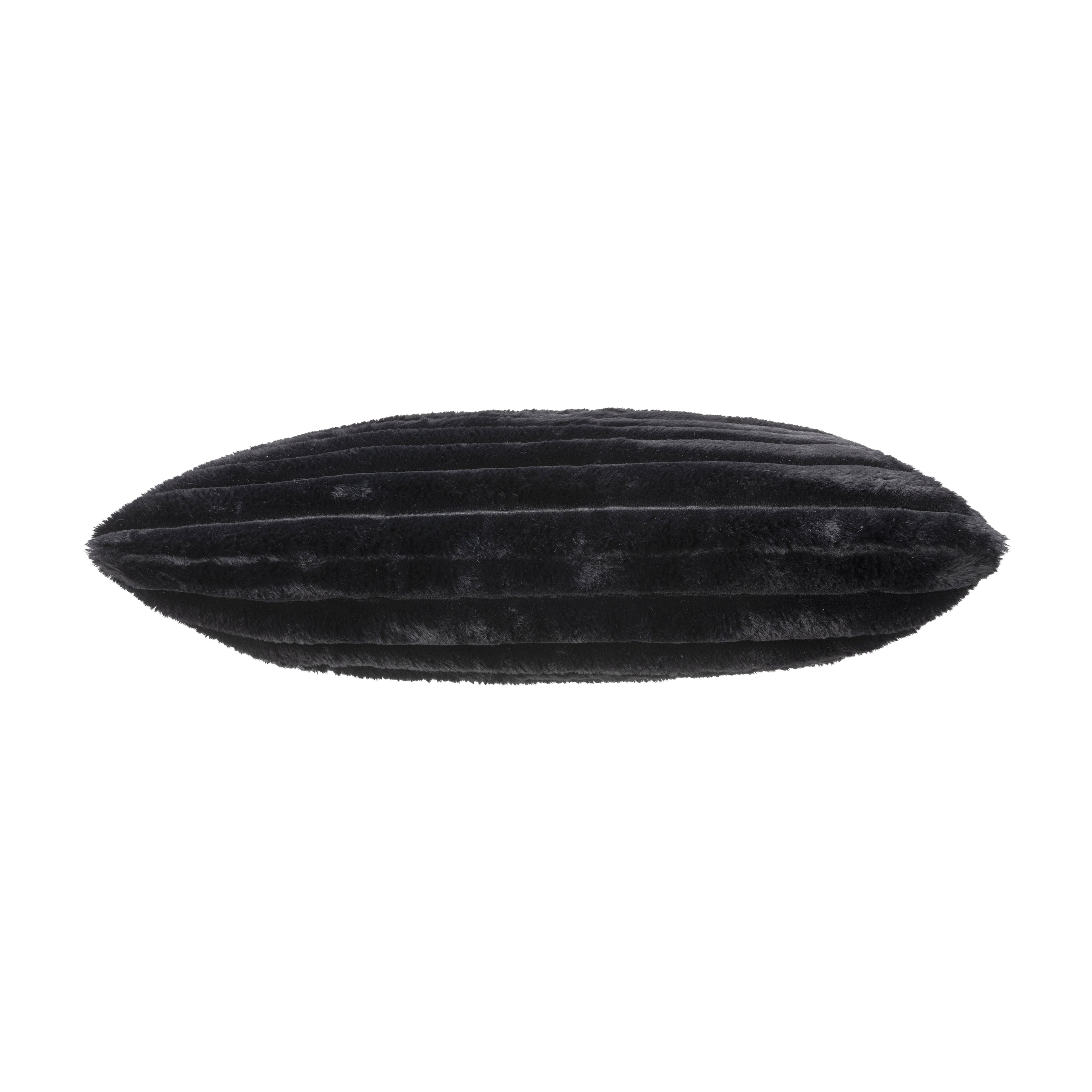 Lux Black Fur Pillow
