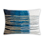 Maia Blue Embroidered Pillow