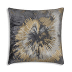 Mira Starburst Charcoal Velvet Pillow