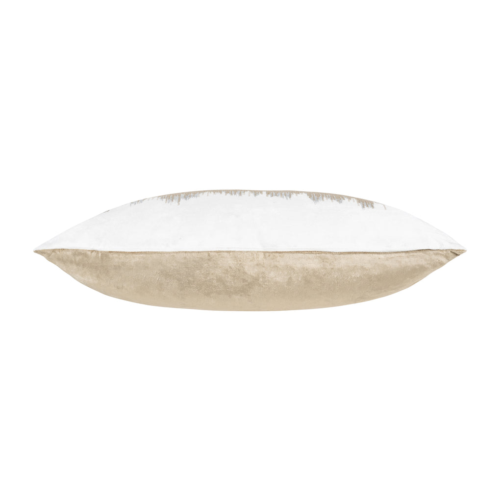 Mira Ivory Beige Velvet Pillow
