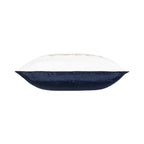 Mira Ivory Navy Velvet Pillow