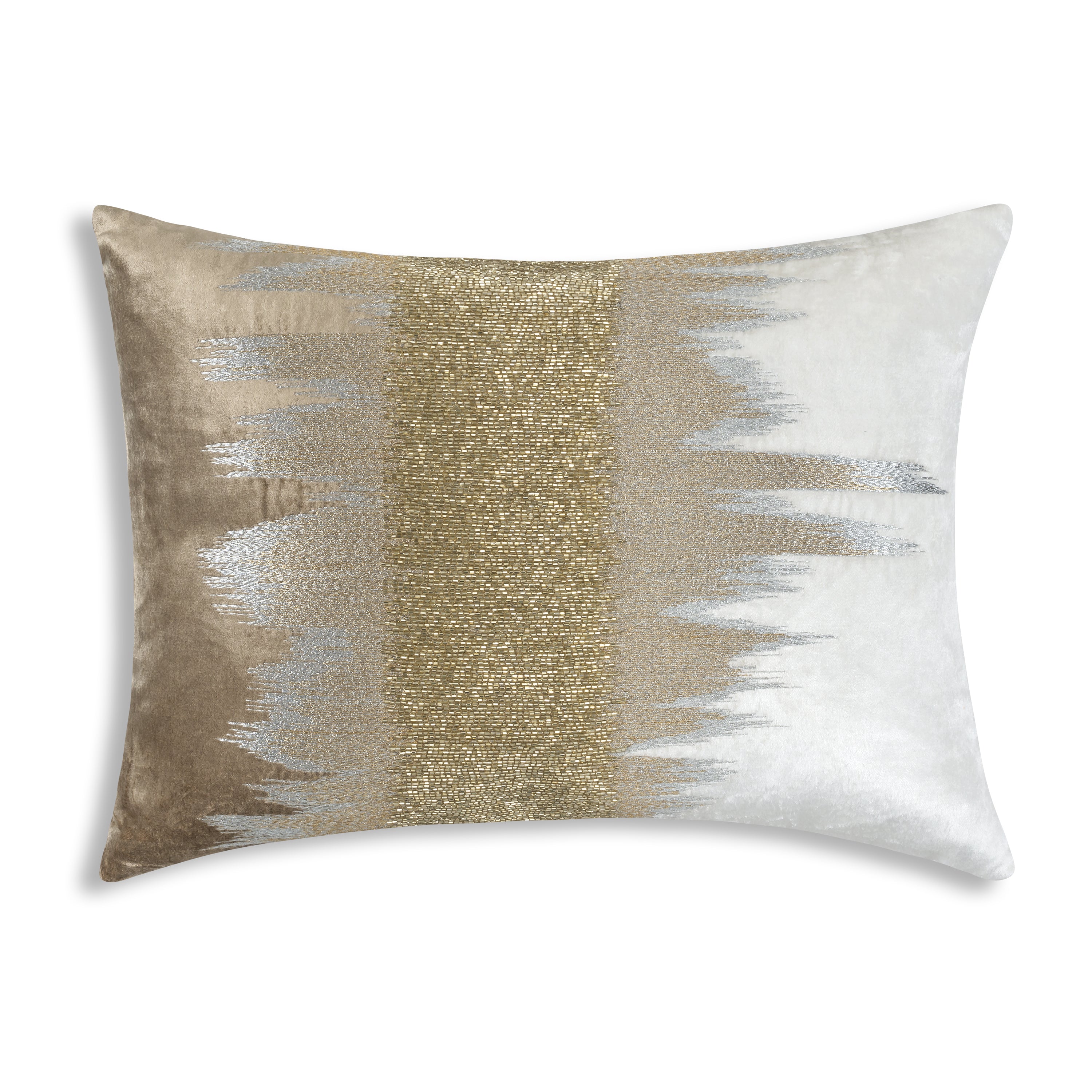 Mira Ivory Beige Velvet Pillow