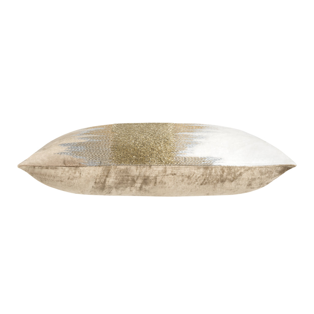 Mira Ivory Beige Velvet Pillow