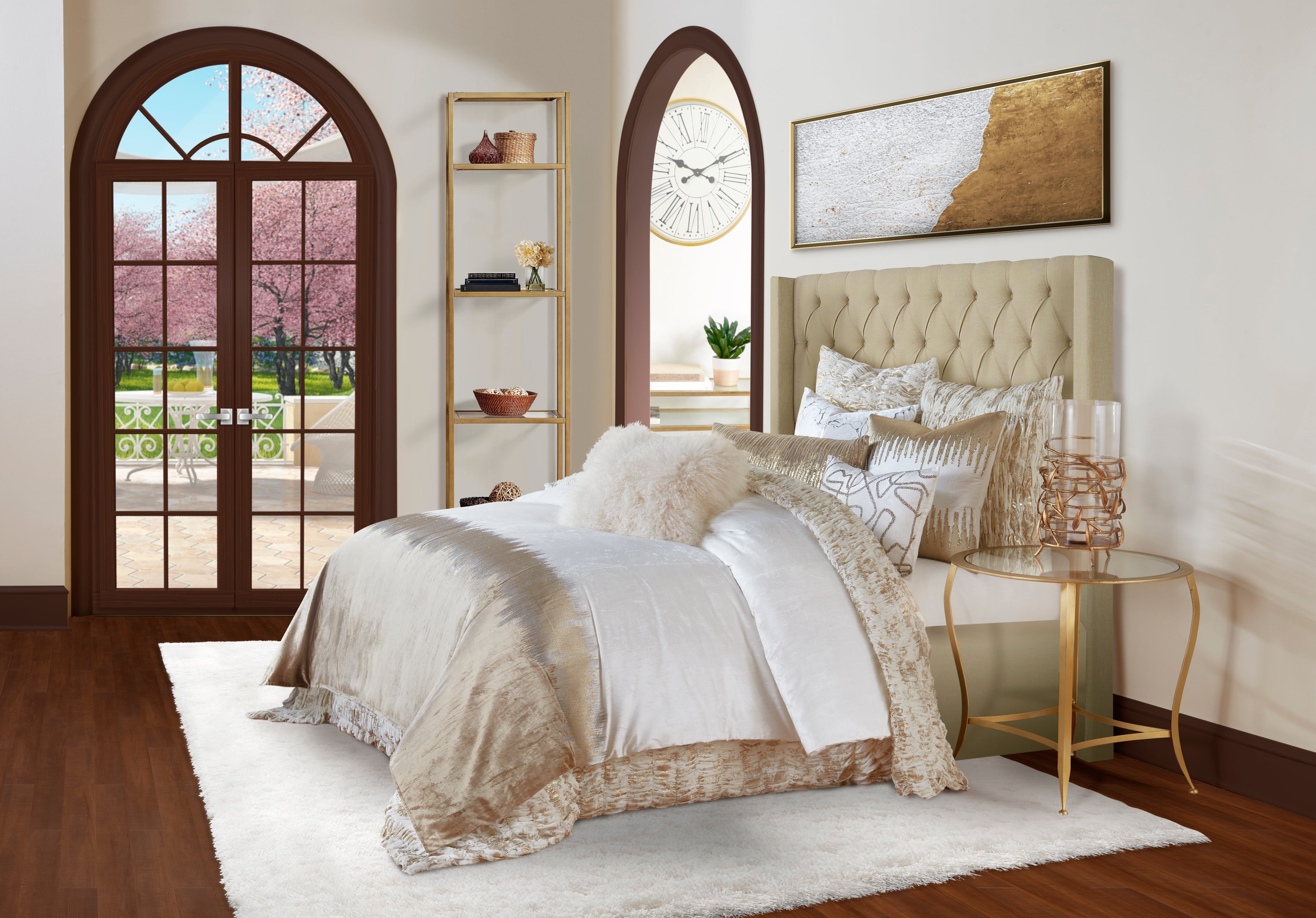 Mira Ivory Beige Duvet