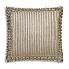 Sam + Misti Adriana Bedazzled Crystal Caramel Pillow