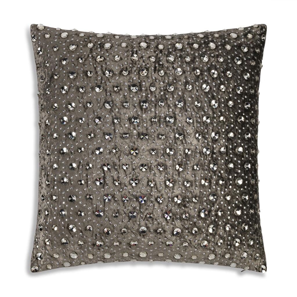 Laurel Bedazzled Crystal Steel Pillow