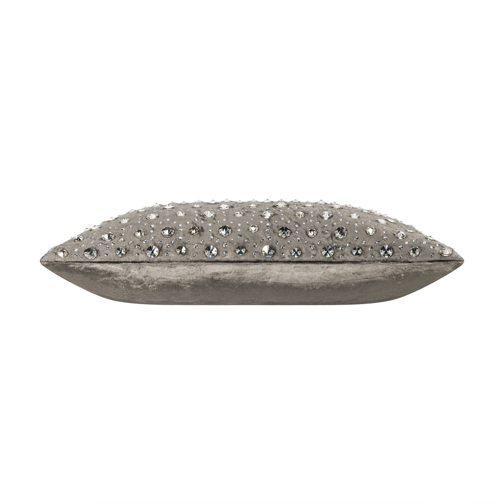 Laurel Bedazzled Crystal Steel Pillow