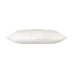 Magnolia Bedazzled Crystal Silver Lumbar Pillow