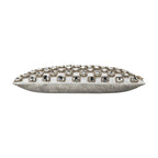 Sophie Bedazzled Crystal Silver Lumbar Pillow