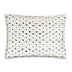 Violette Bedazzled Crystal Ivory Lumbar Pillow