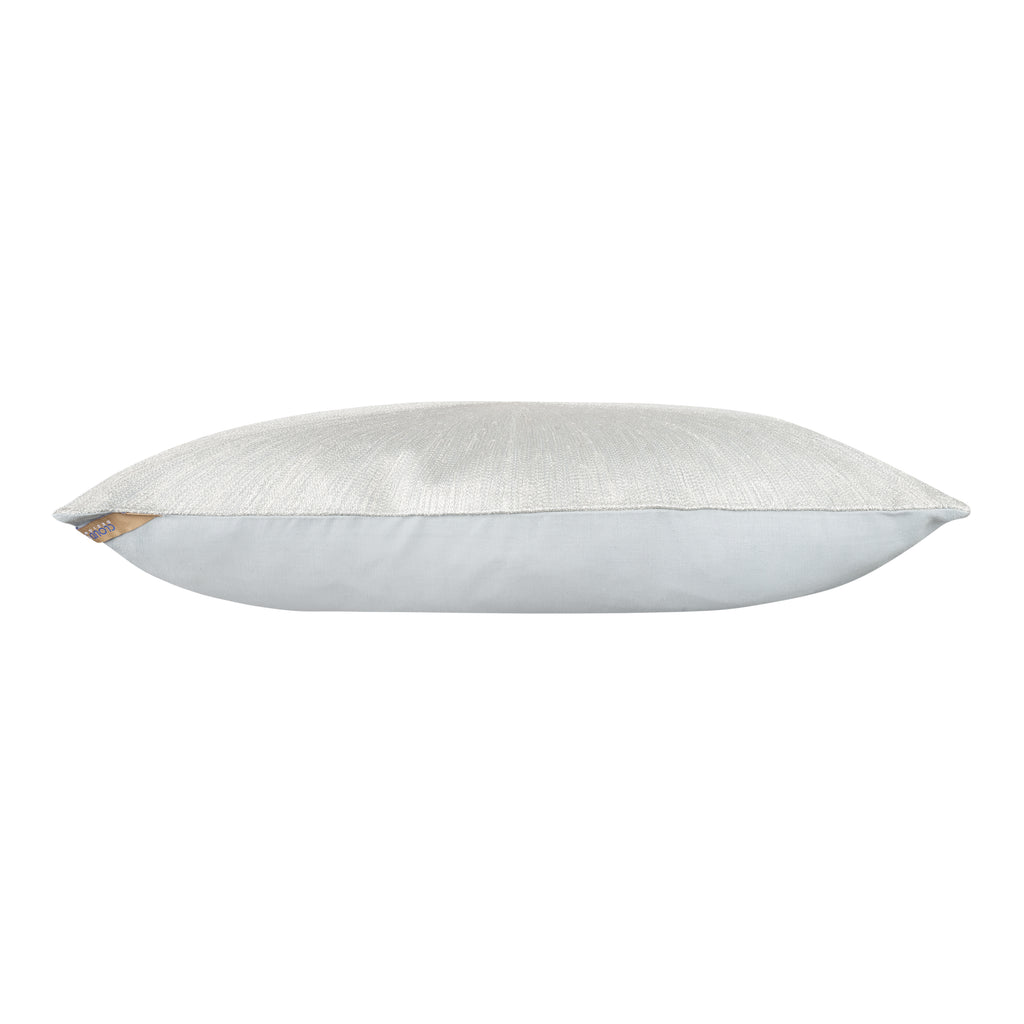Nim Aqua Silver Linen Pillow