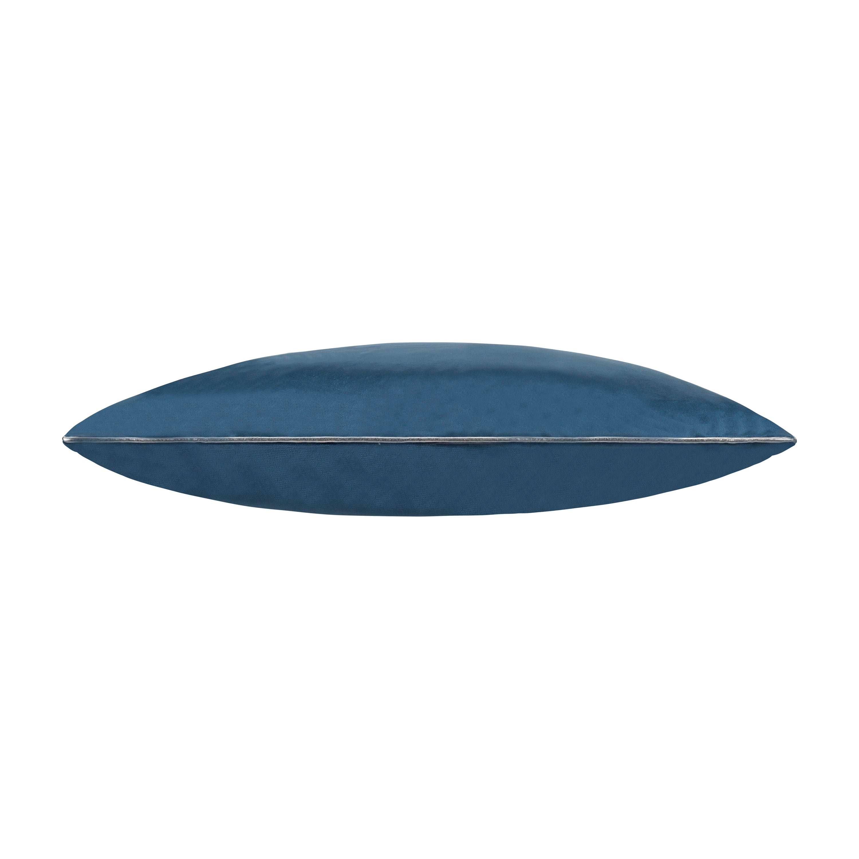 Noah Navy Silver Velvet Pillow