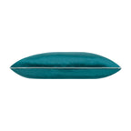 Noah Teal Silver Velvet Pillow