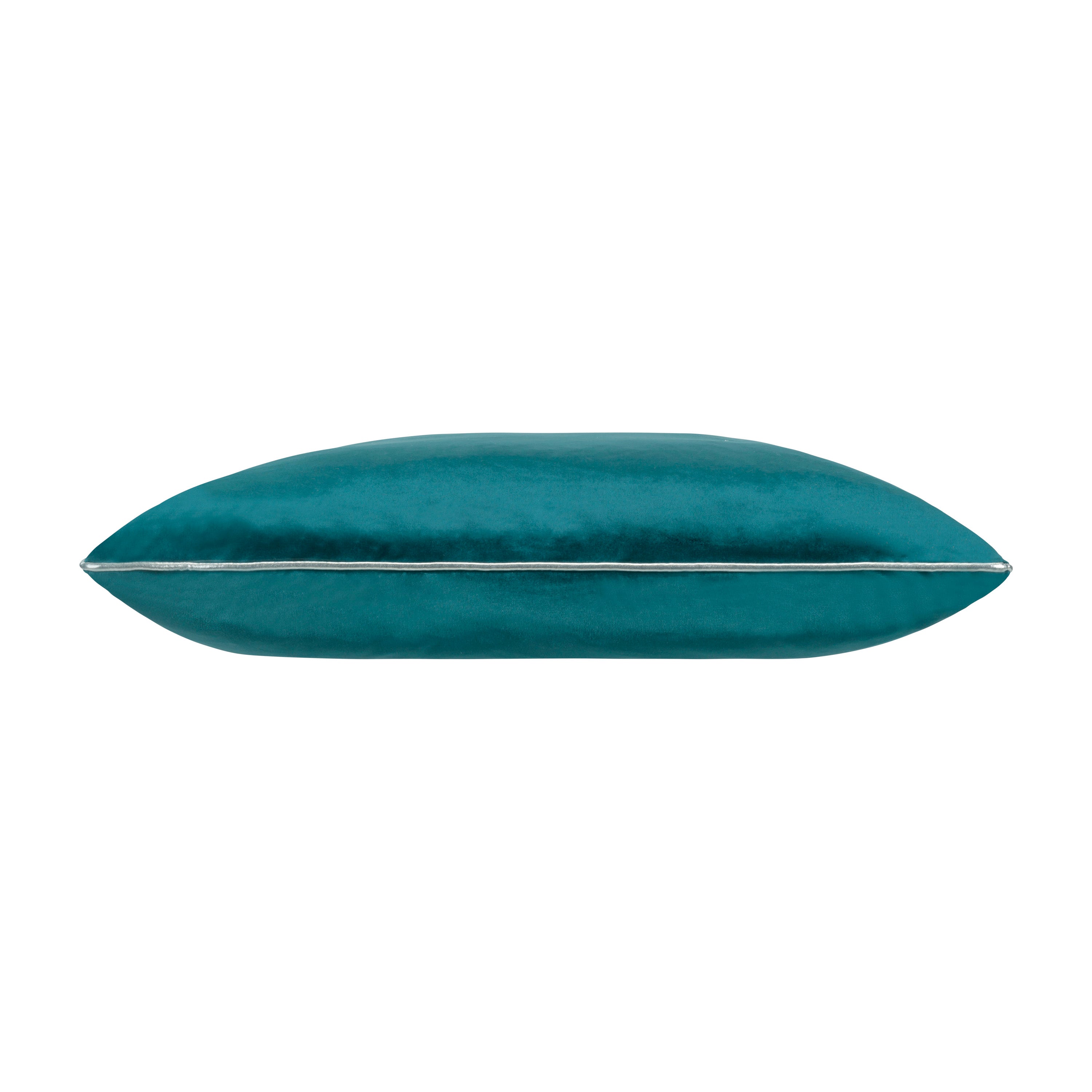 Noah Teal Silver Velvet Pillow