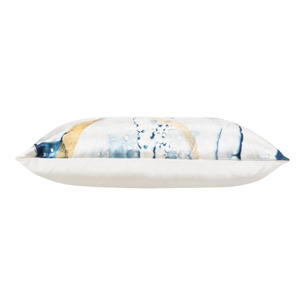 Noor Blue And Gold Pillow