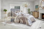 Opal Grey And Gold Duvet