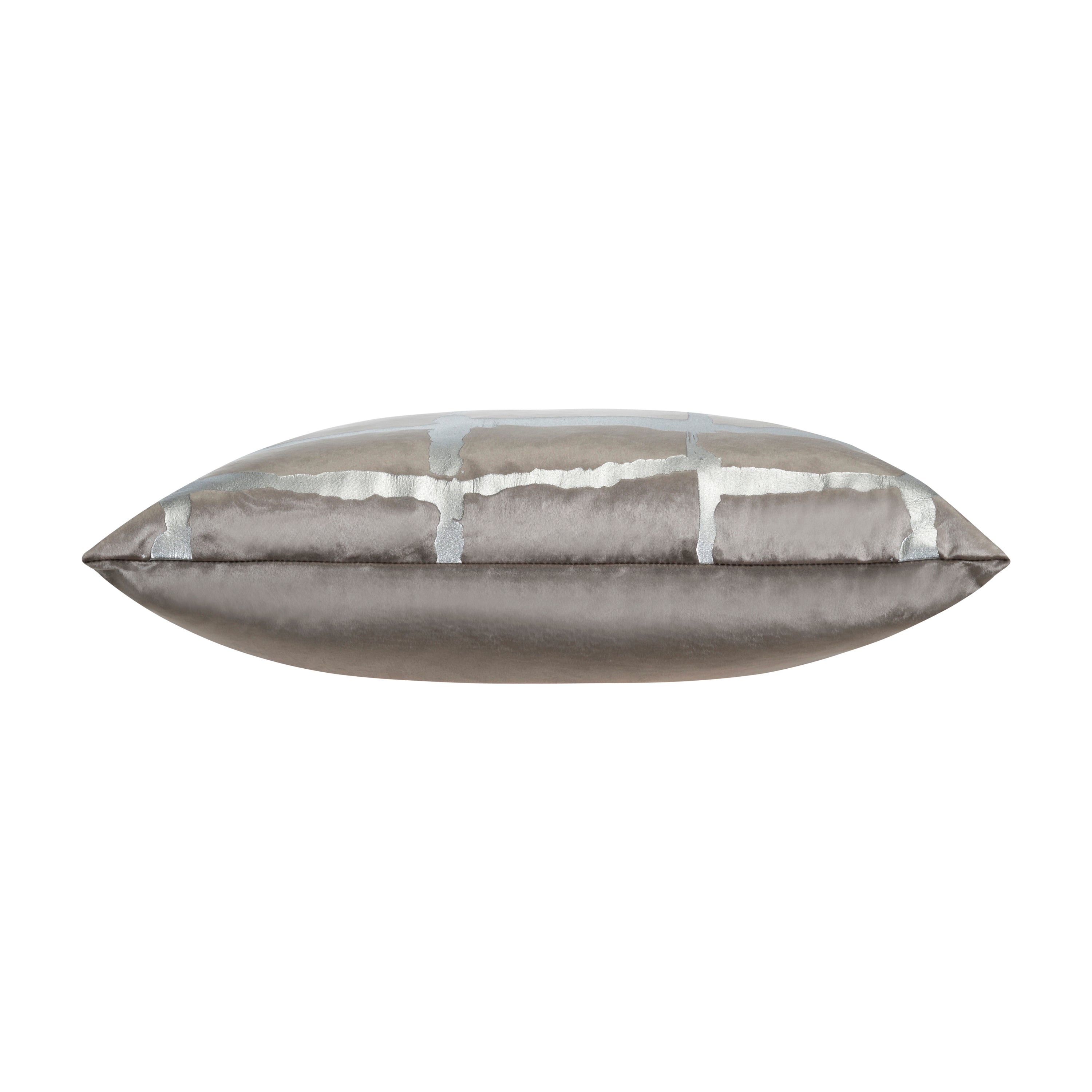 Oslo Grey And Silver Velvet Pillow