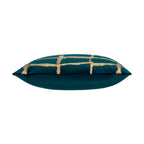 Oslo Teal Gold Velvet Pillow