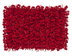 Pompom Woven Red Pillow