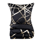 Rica Black And Gold Duvet