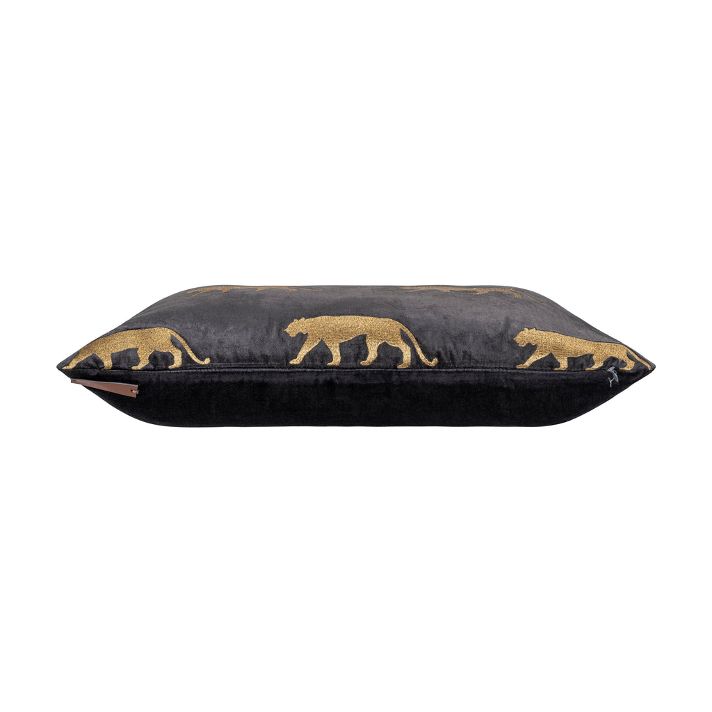 Rica Ivory Gold Embroidered Pillow