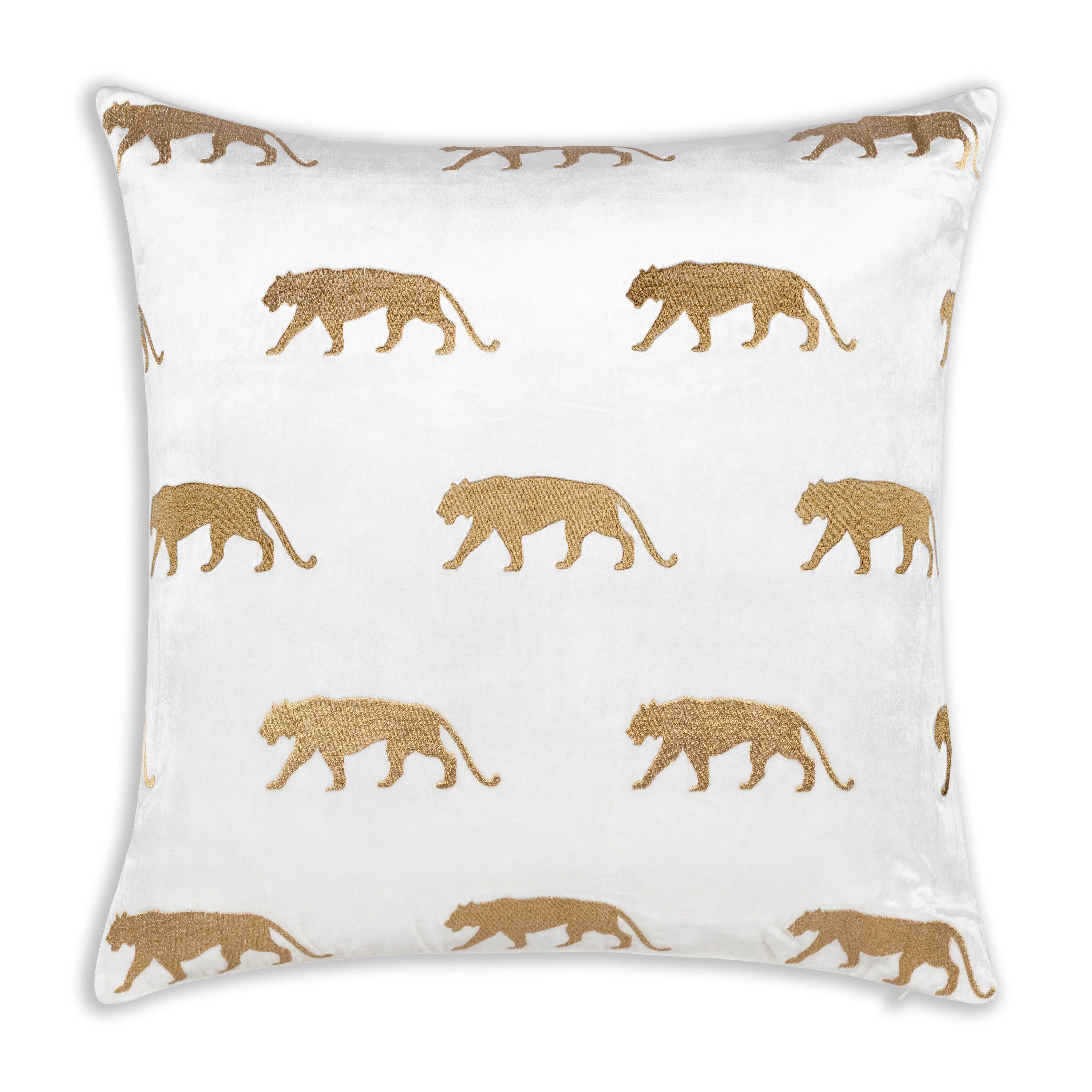 Rica Black Gold Embroidered Pillow