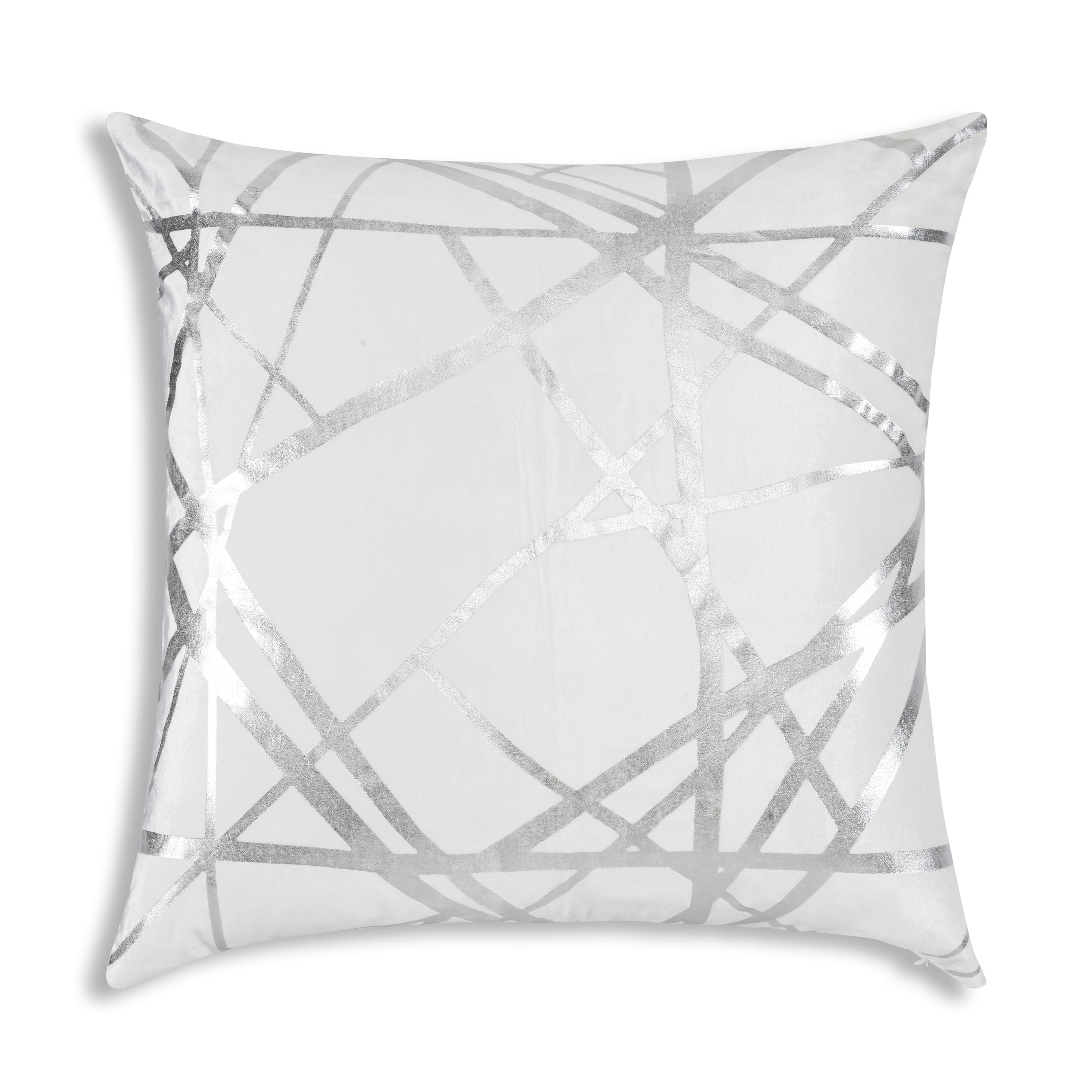 Rica Ivory and Silver Euro Sham