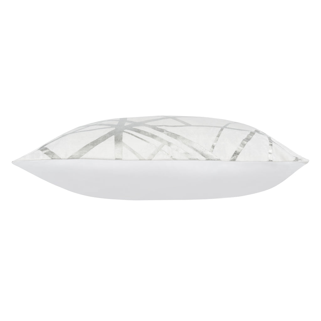 Rica Ivory and Silver Euro Sham