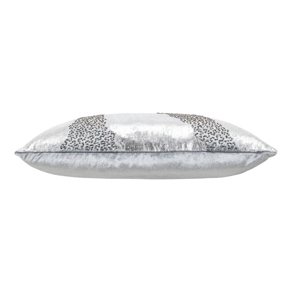 Ruza Aqua And Silver Pillow
