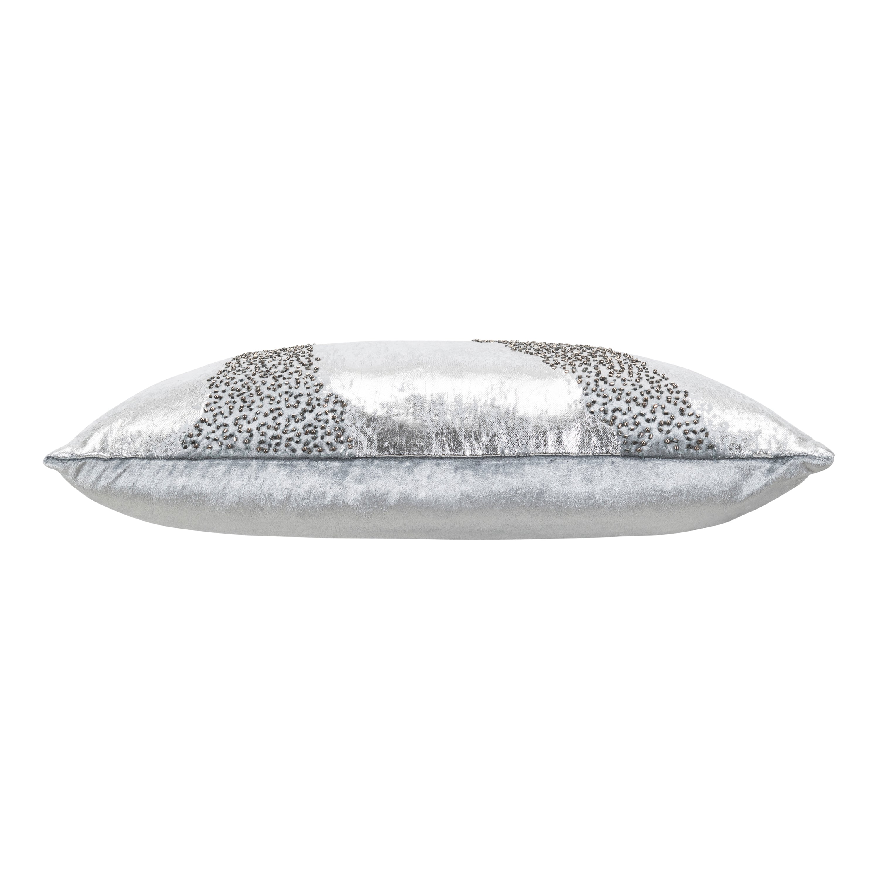 Ruza Aqua And Silver Pillow