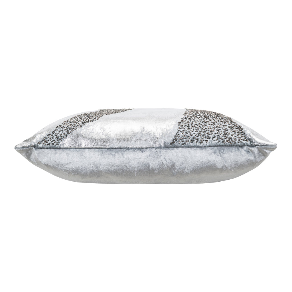 Ruza Aqua And Silver Pillow