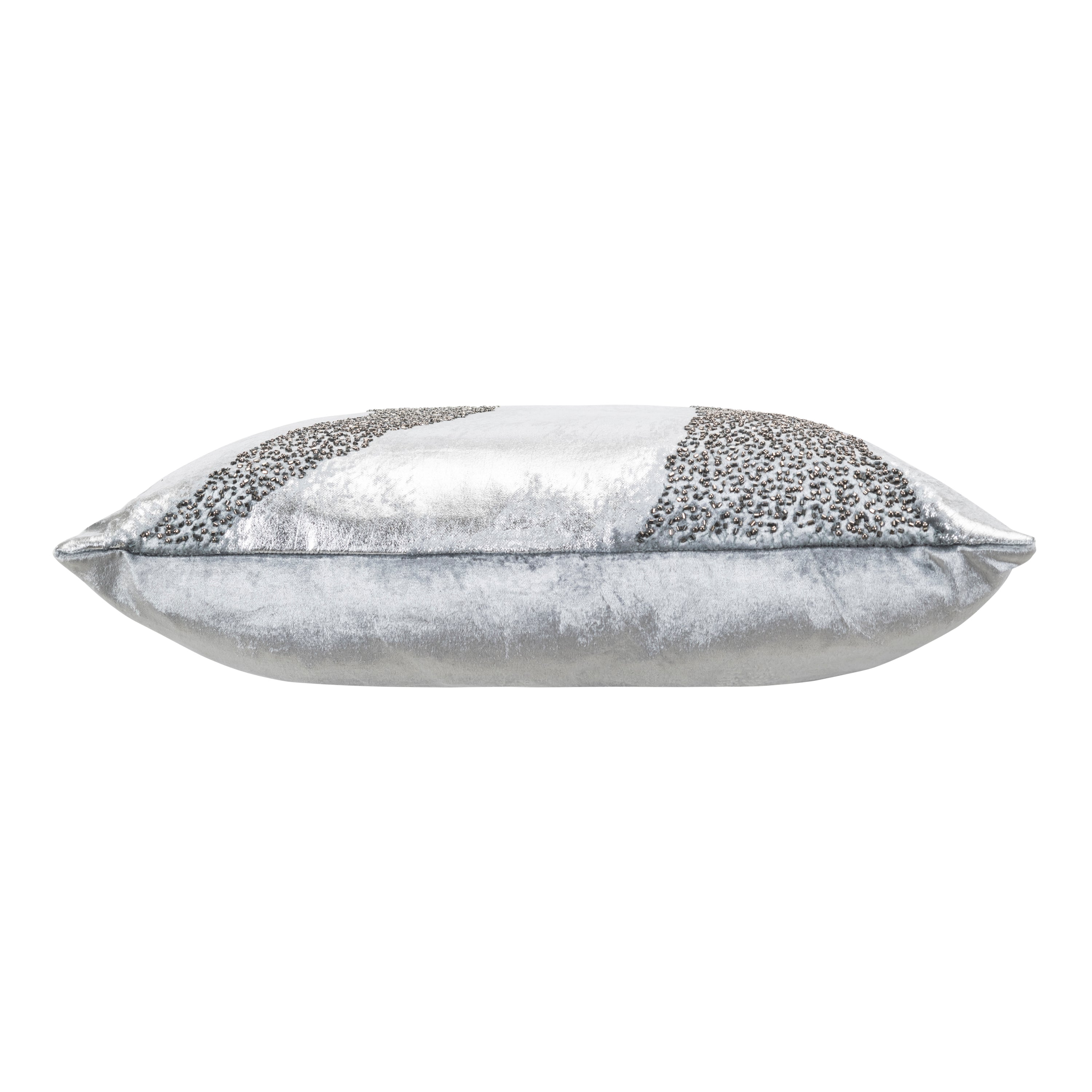 Ruza Aqua And Silver Pillow