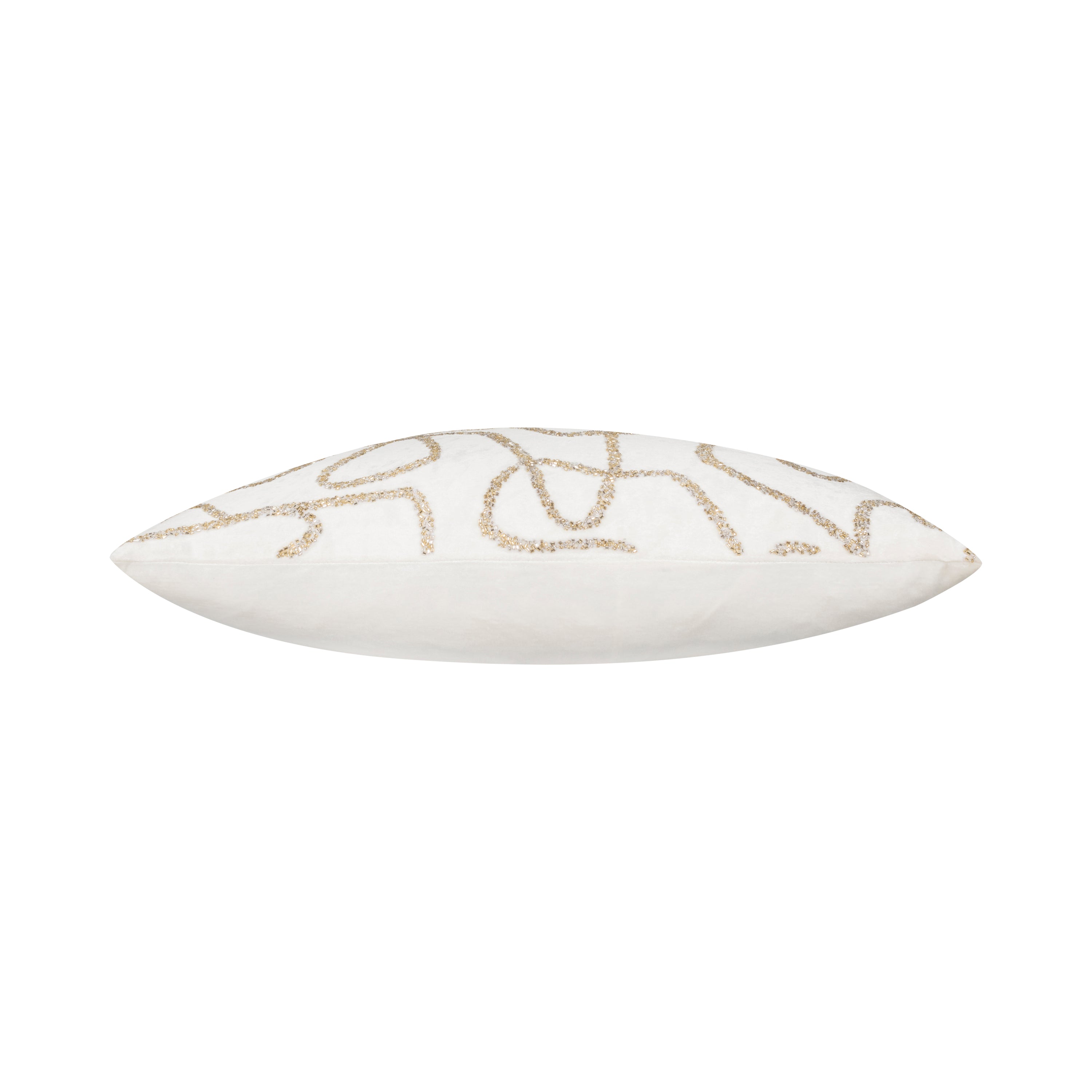 Sayra Ivory Gold Pillow