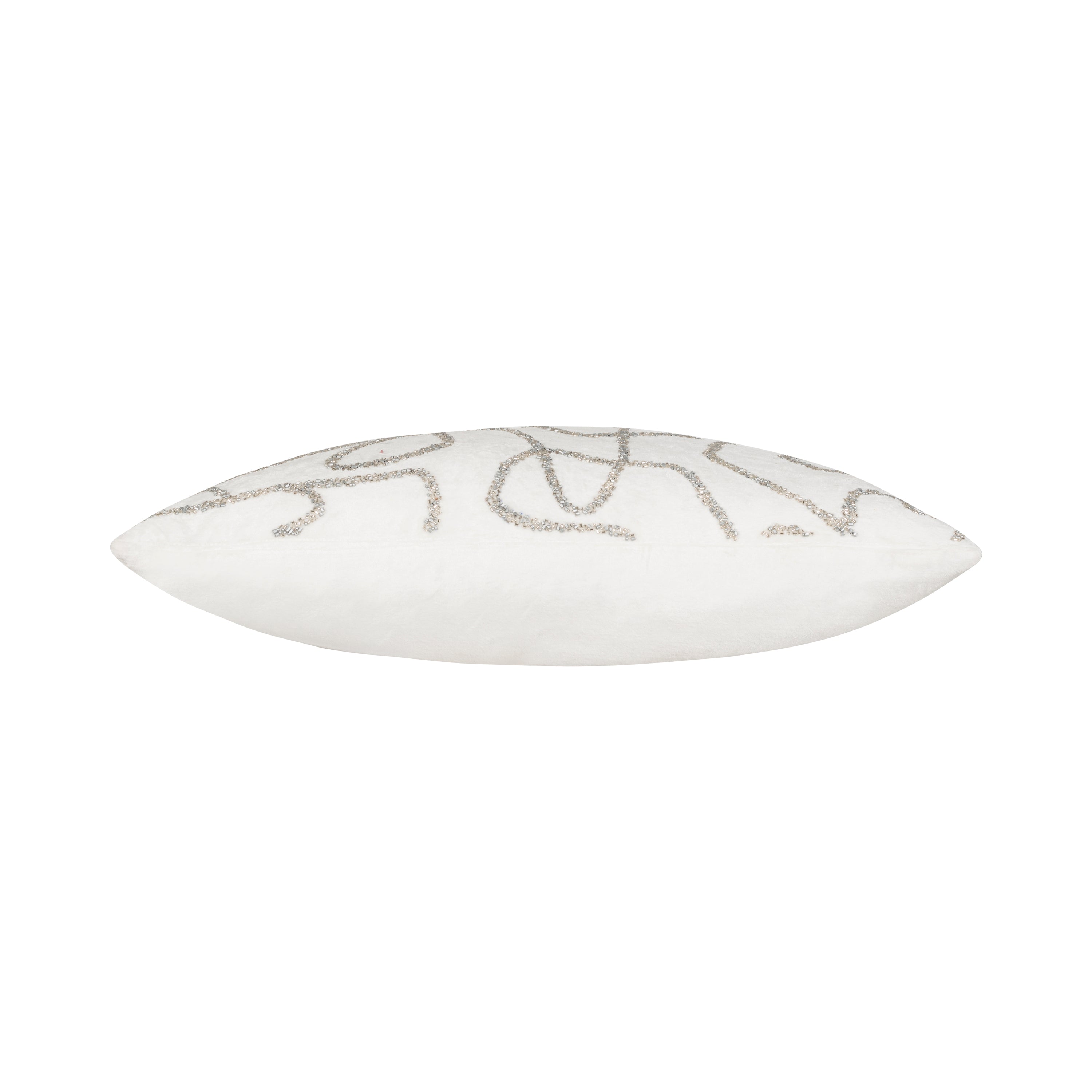 Sayra Ivory Silver Pillow