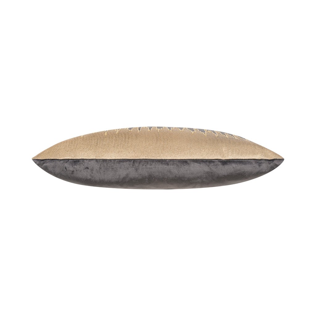 Sayra Charcoal Gold Pillow