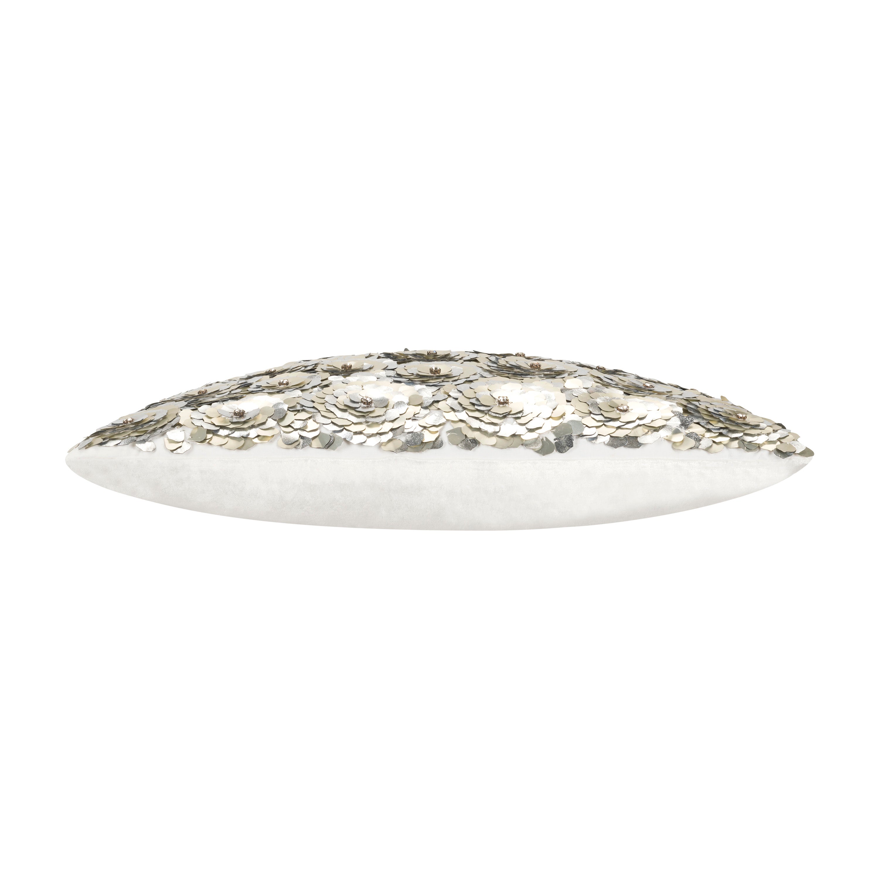 Sivo Ivory Silver Linen Pillow
