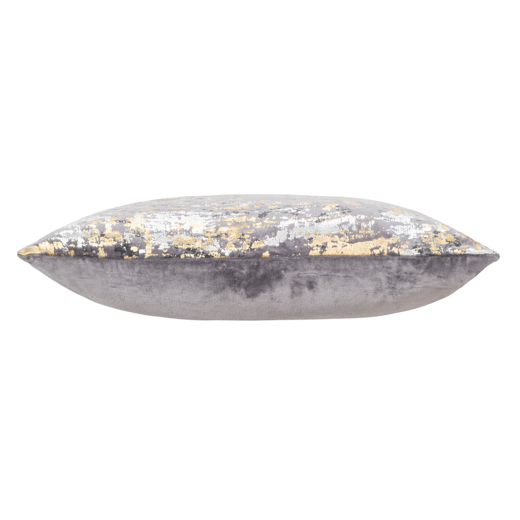 Sona Grey Gold And Silver Pillow