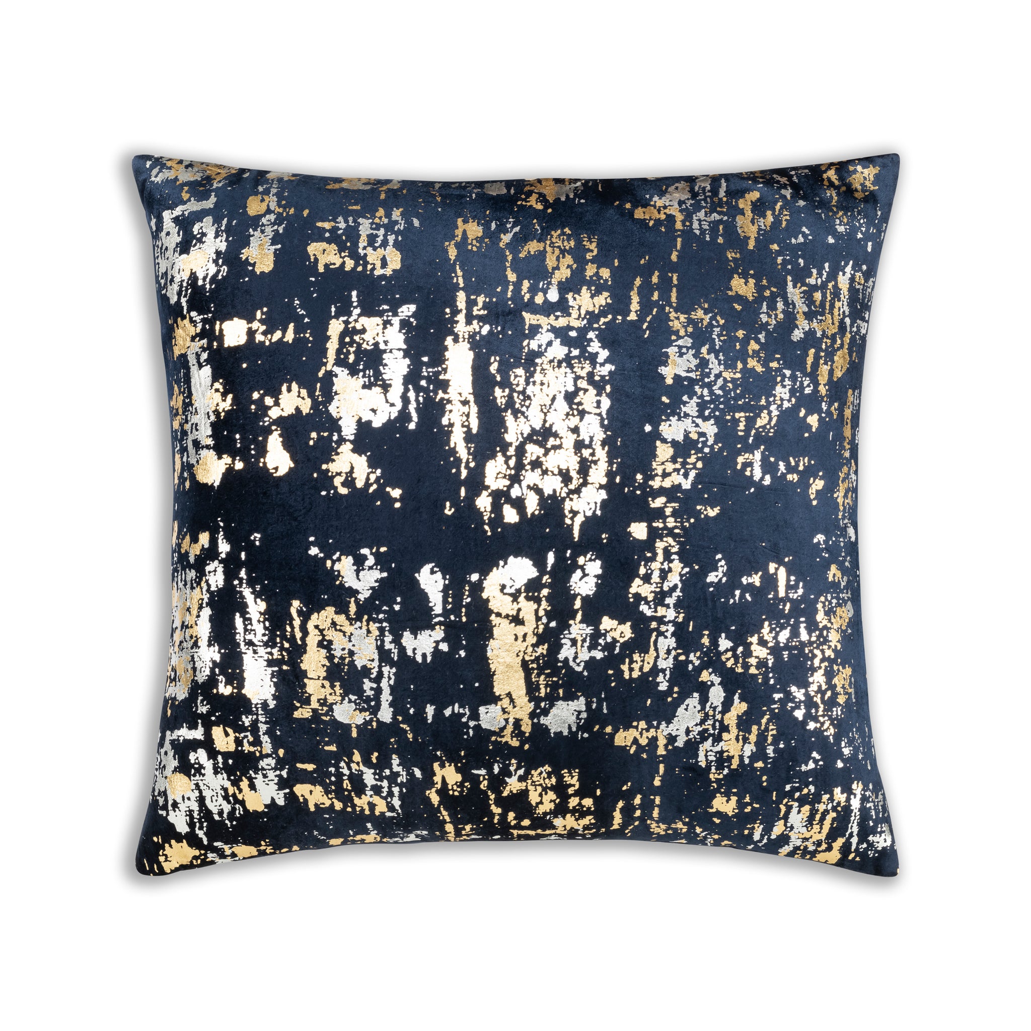 Sona Navy Gold And Silver Pillow – cloud9design