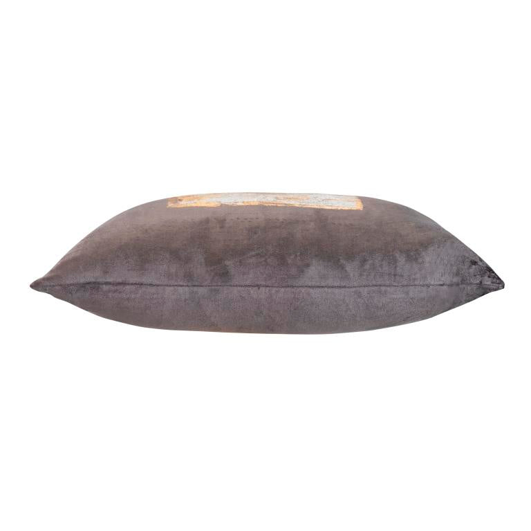Verona Charcoal Velvet Pillow