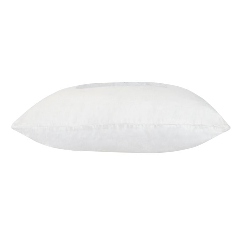 Verona Ivory Silver Velvet Pillow
