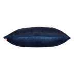 Verona Navy Silver Velvet Pillow