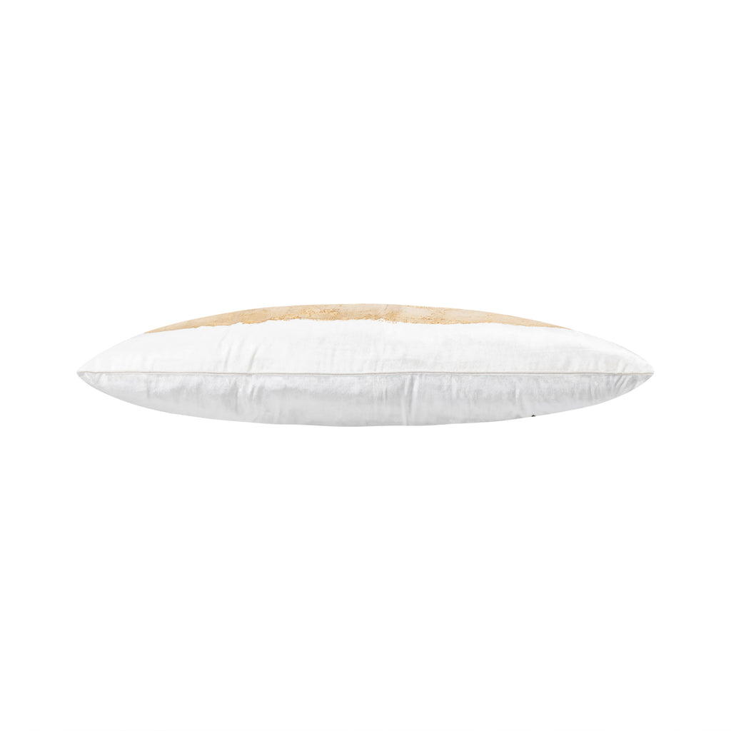 Verona Ivory Gold Velvet Pillow