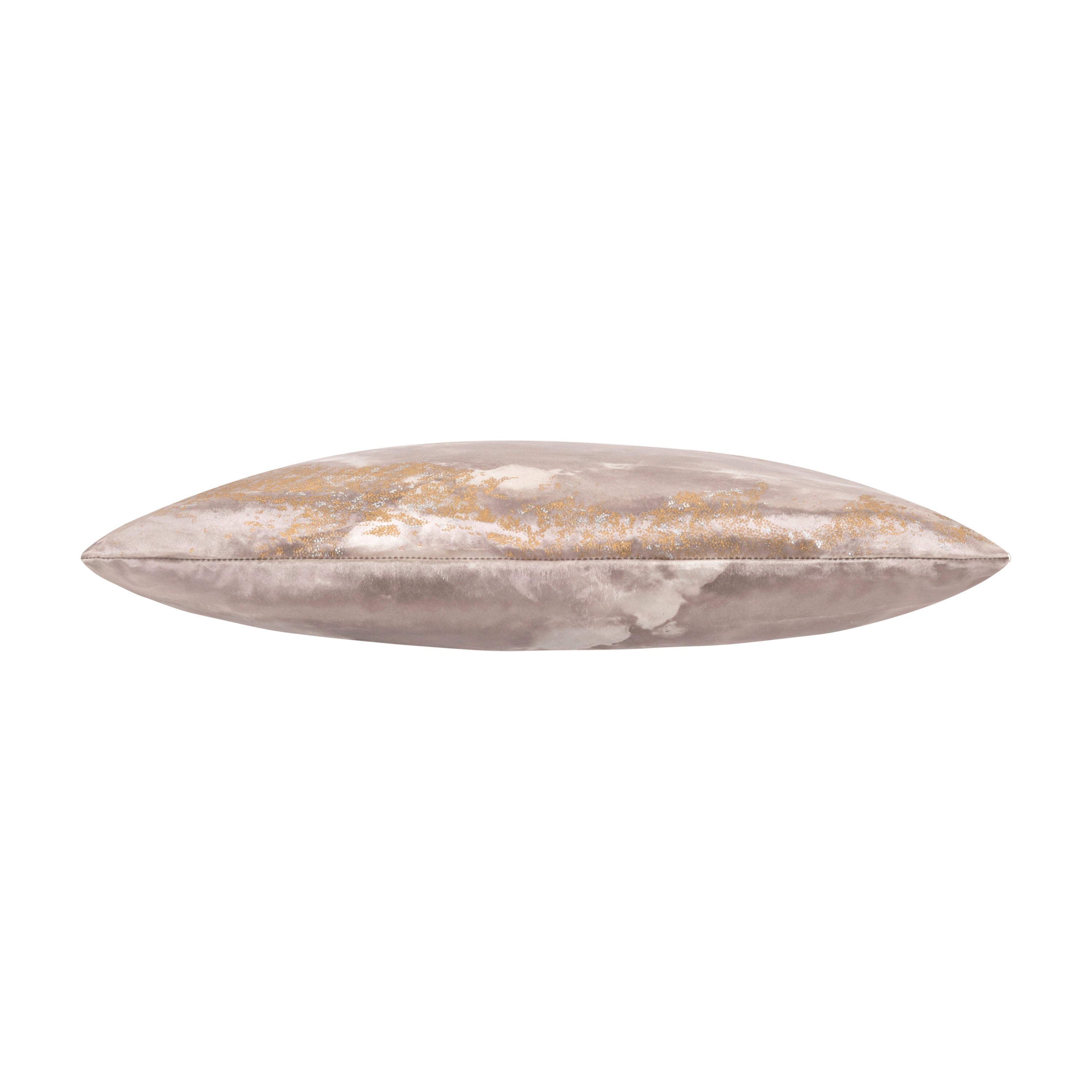 Zen Gold Silver Velvet Pillow